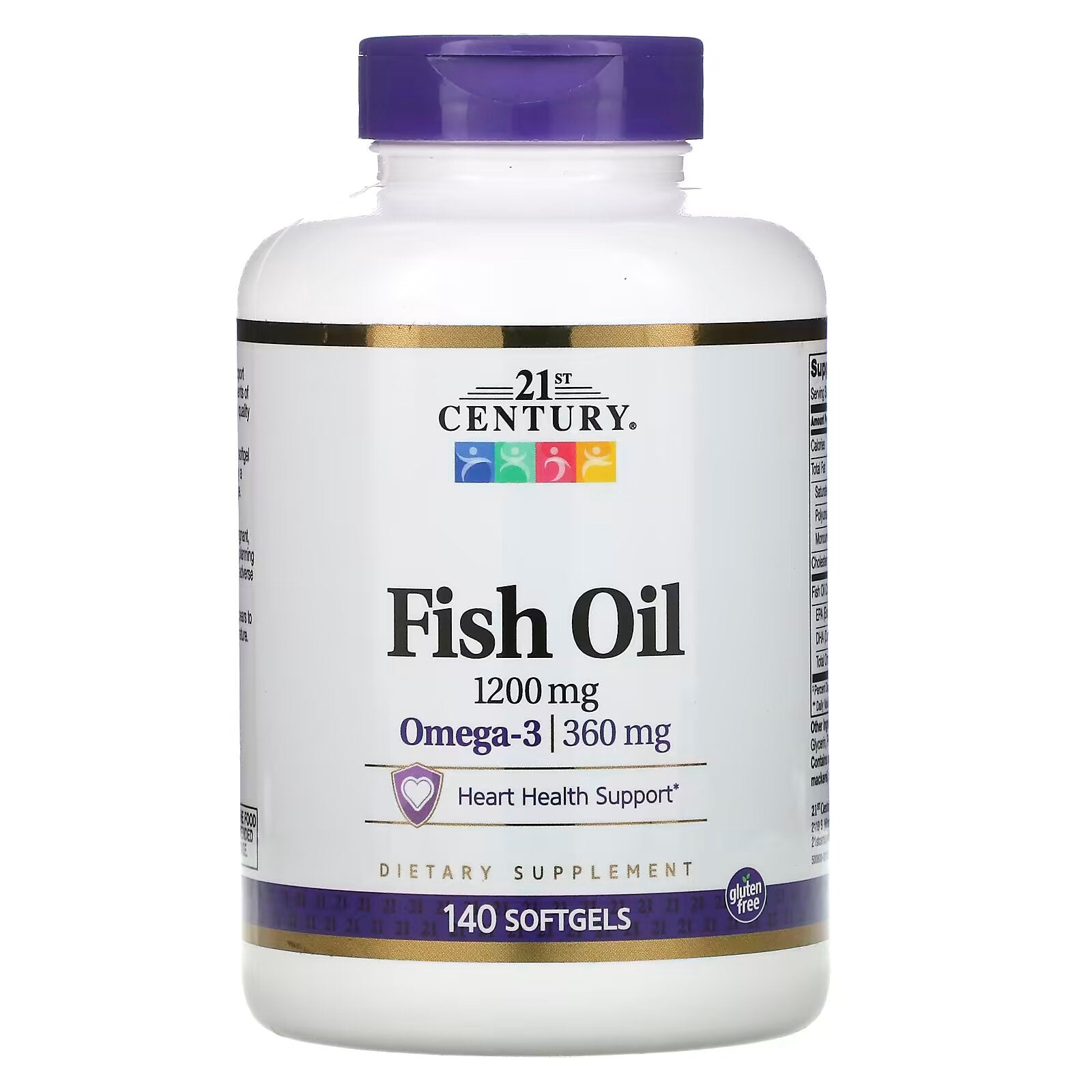 21st Century, fish oil, 1200 mg, 140 capsules