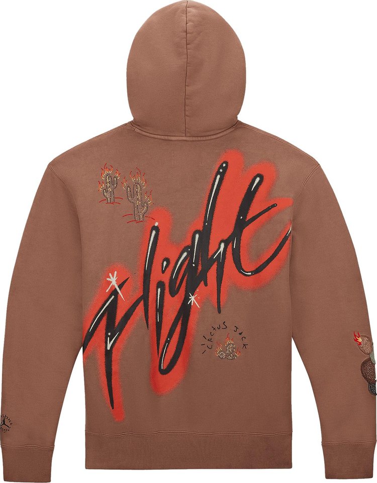 Air Jordan x Travis Scott Hoodie 'Archaeo Brown', brown