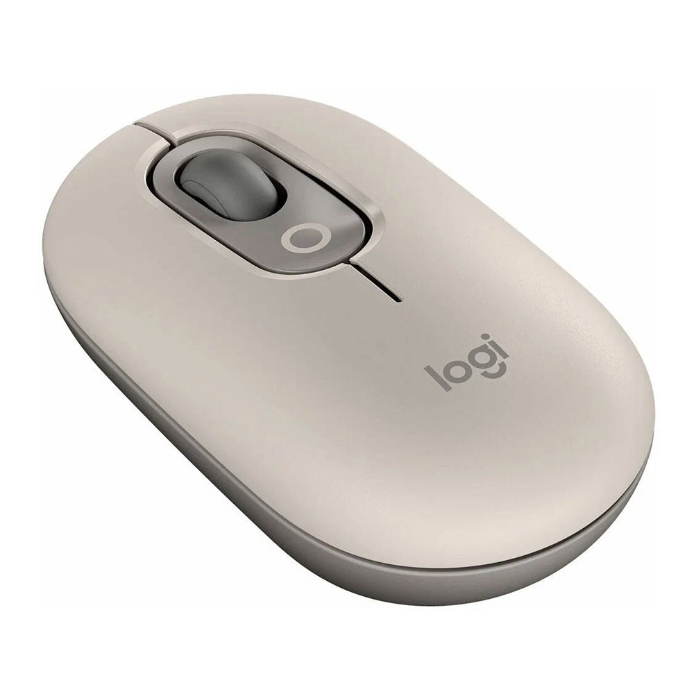 Logitech POP Wireless Mouse, Beige-Gray