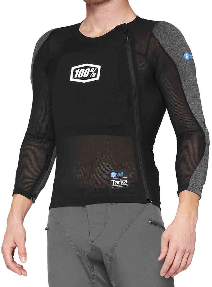 Protective vest 100% Tarka LS, black/gray