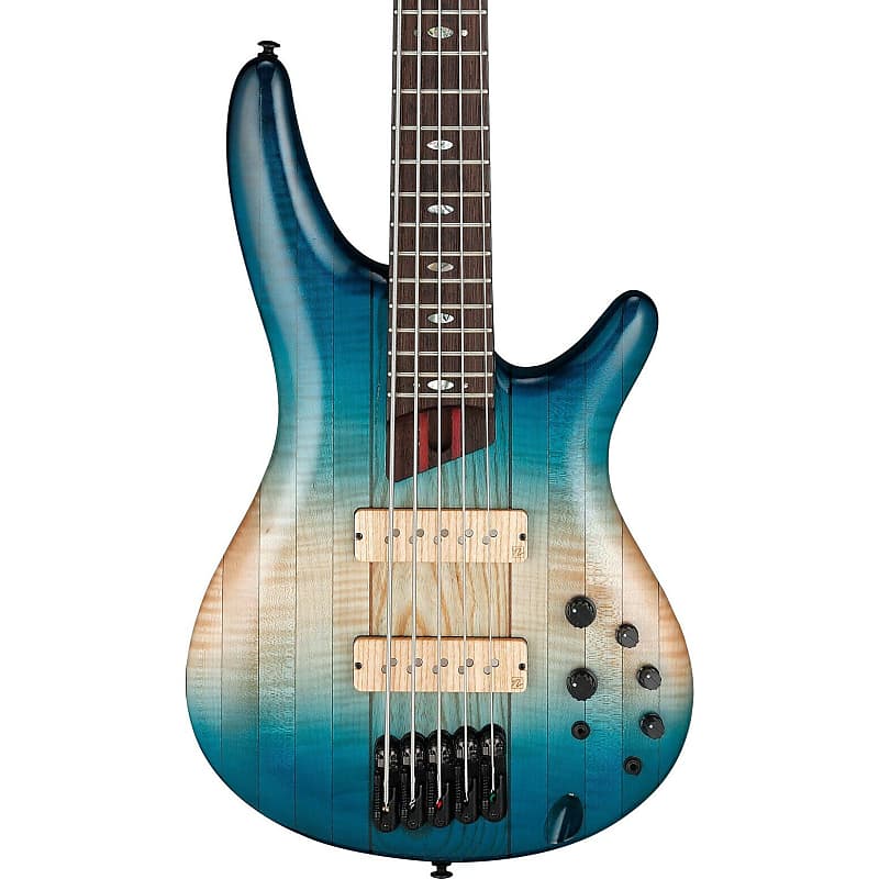 Ibanez SR5CMLTD CIL SR Premium 5 String Electric Bass in Caribbean Island Low Gloss - BRAND NEW + BAG !