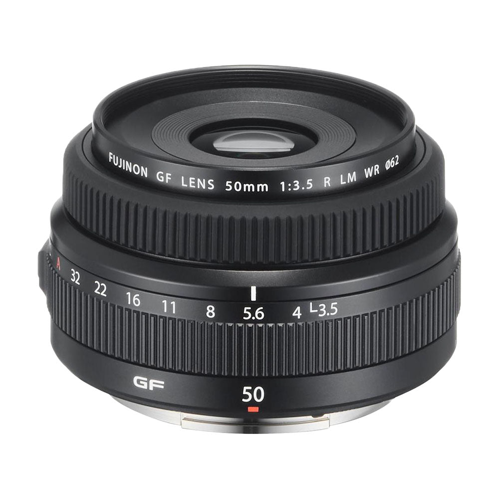 عدسة فوجي فيلم فوجينون GF 50mm f/3.5 R LM WR، باللون الأسود