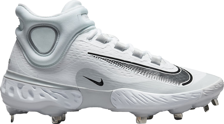 Nike Alpha Huarache Elite 4 Mid 'White Wolf Grey' Boots, White