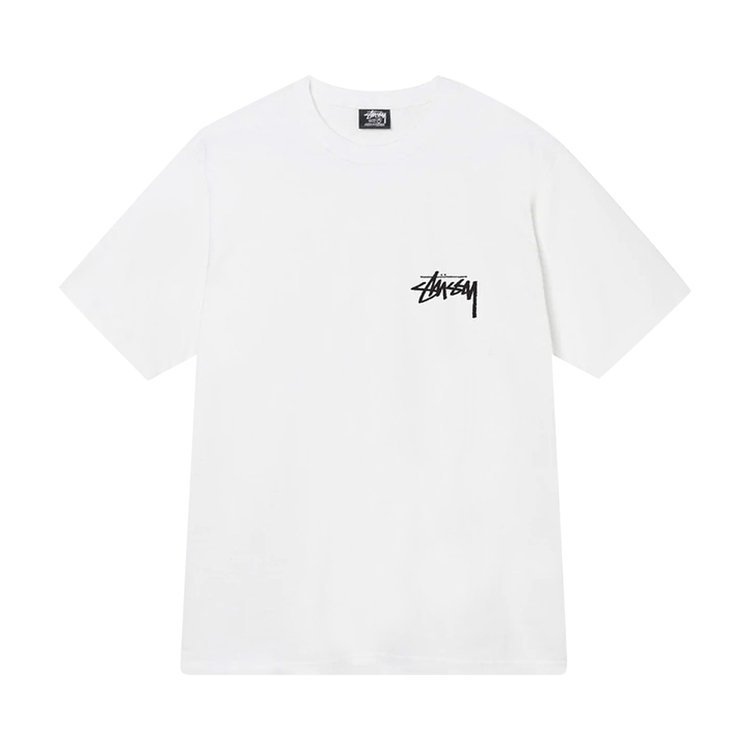 Stussy Fuzzy Dice Tee 'White', white