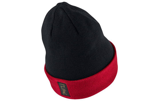 قبعة Air Jordan Cny Cuffed Knitted Hat New Year Pack 'Black Red'، أسود