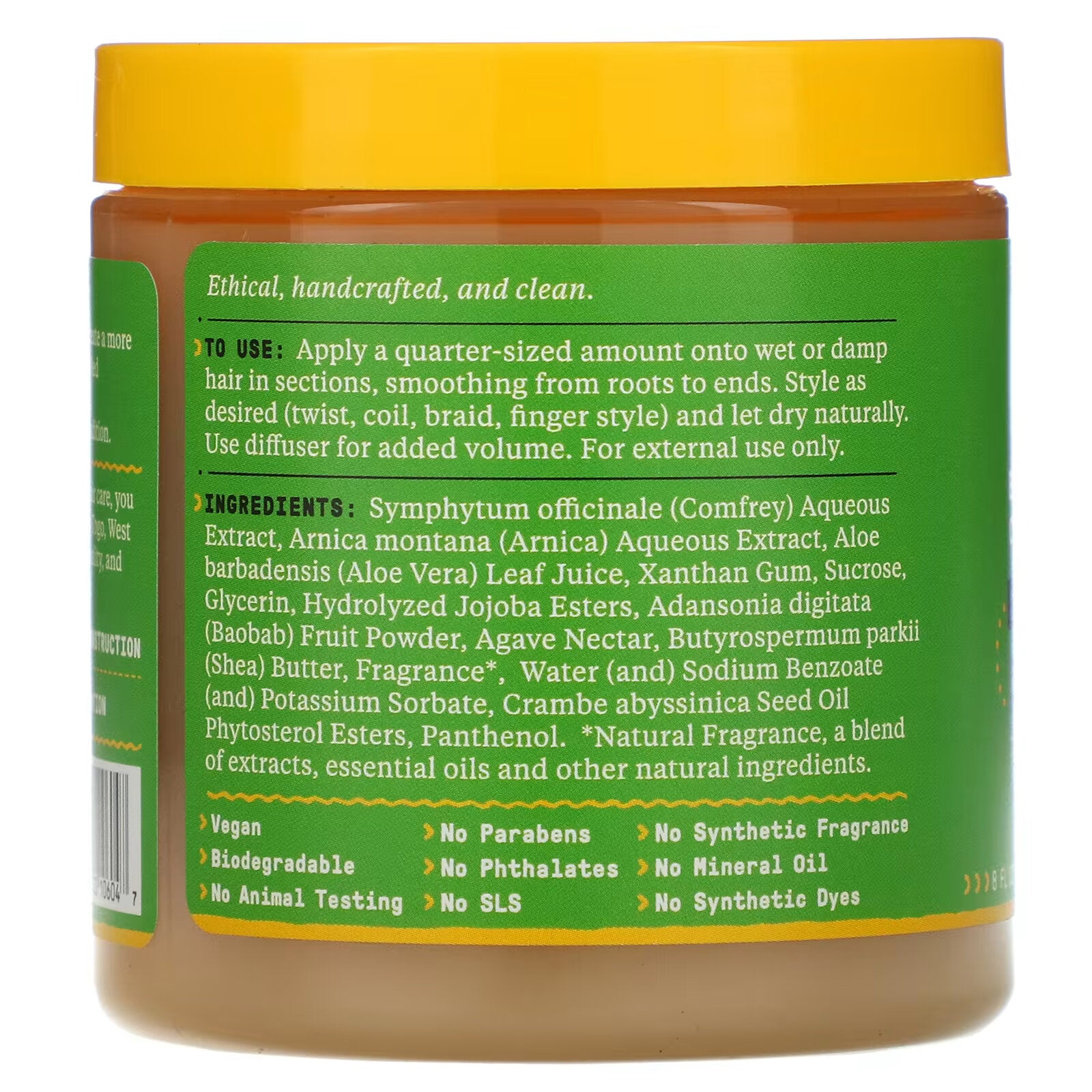 Alaffia, Beautiful Curls, cream for manageable curls, for any curls unrefined shea butter, 235 ml (8 fl oz)