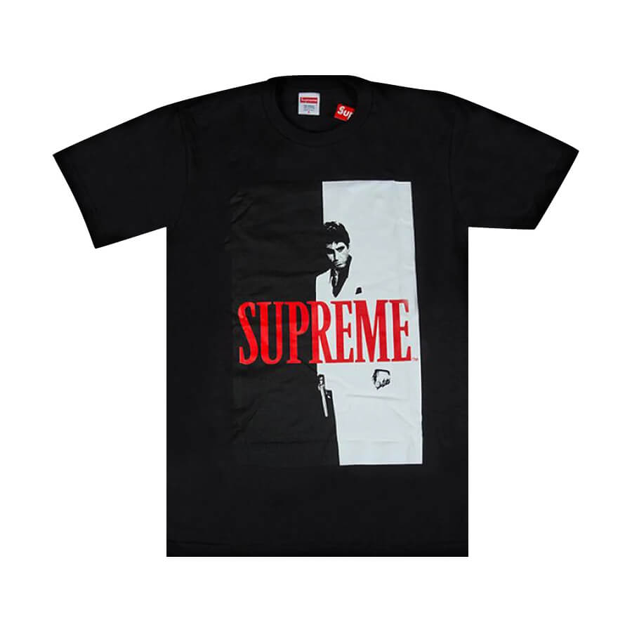 تي شيرت Supreme Scarface Split، أسود