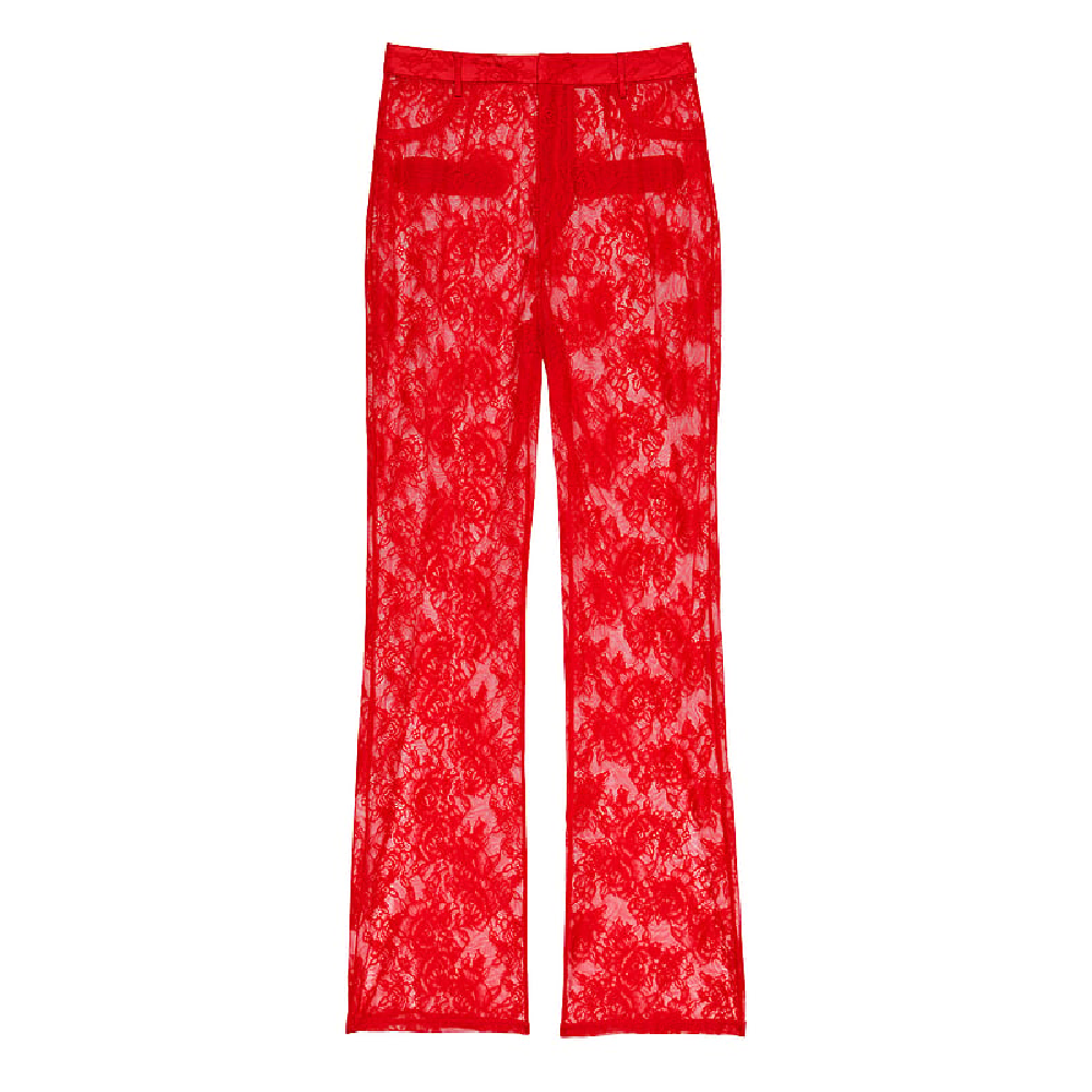 Victoria's Secret VS Archives Rose Lace Pants, Red