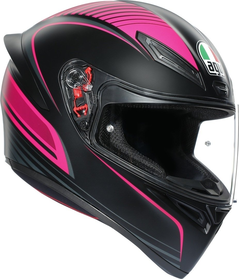 AGV K-1 Warmup helmet, black/pink