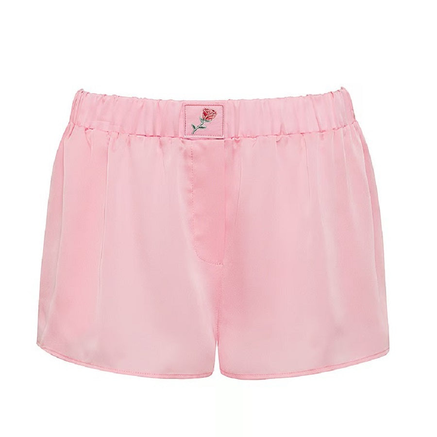 Pajama shorts For Love & Lemons Everyday Pj, light pink