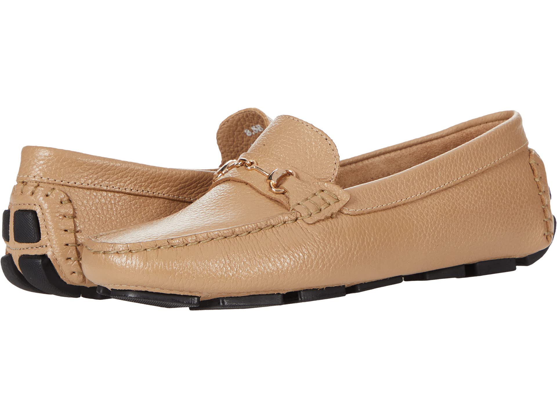 Moccasins Massimo Matteo, Pebbled Leather Bit Driver