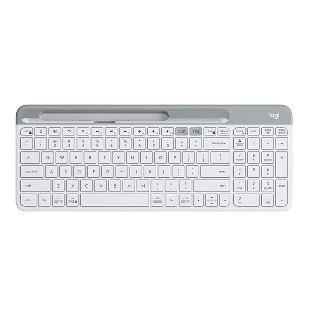 Wireless keyboard Logitech K580, with stand, English layout, white