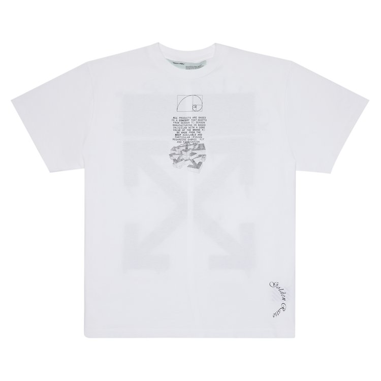 Off-White Dripping Arrows Short Sleeve Over T-Shirt 'White', White