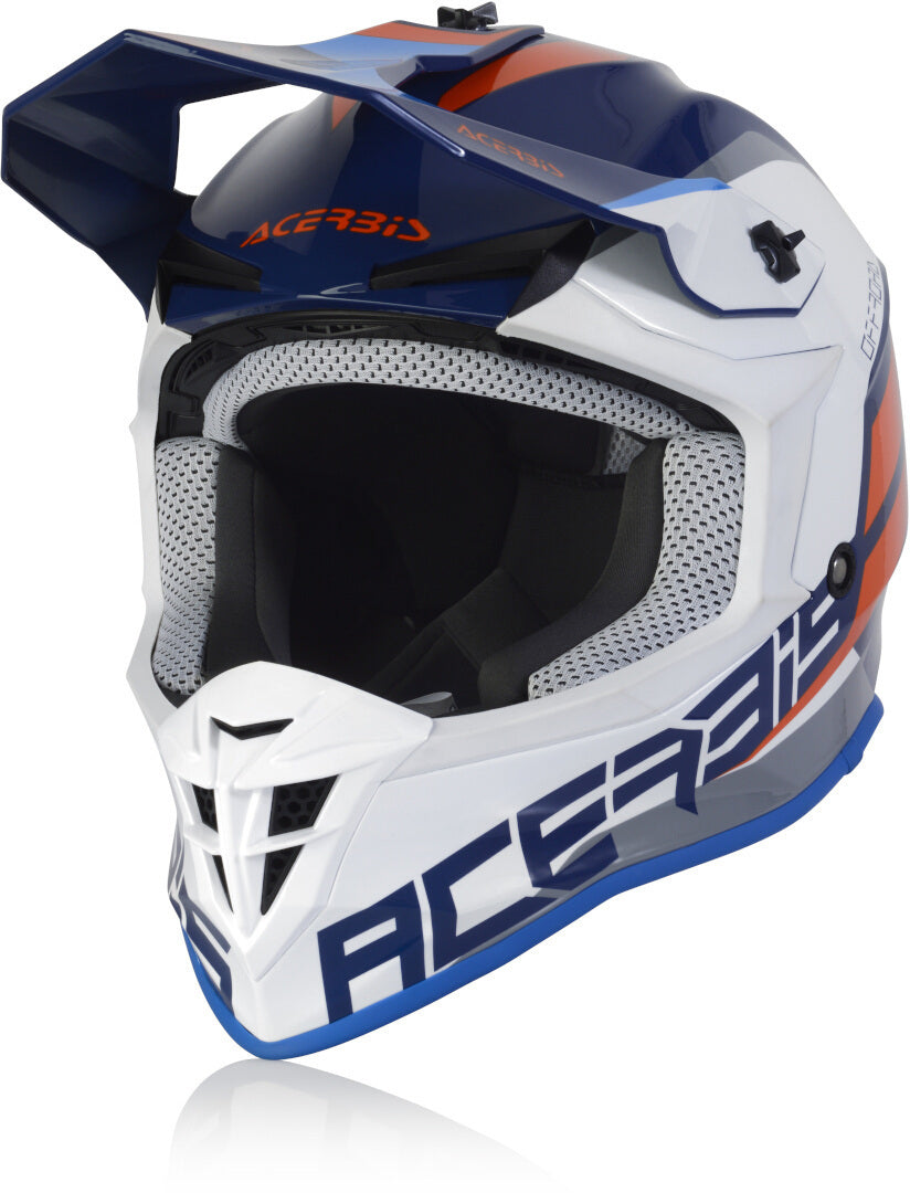 Acerbis Linear motocross helmet, blue/white