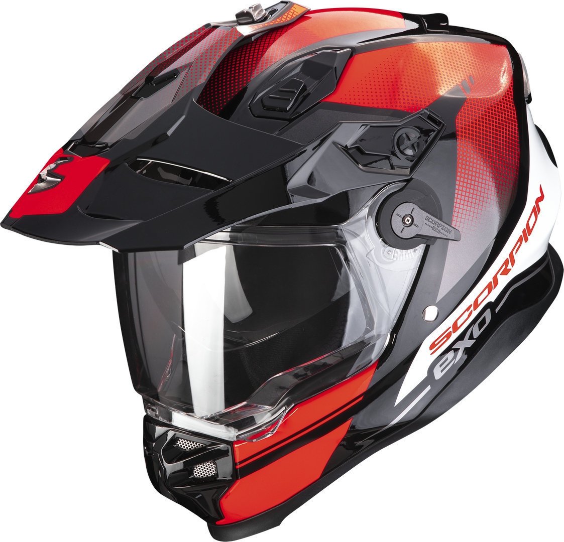 Scorpion ADF-9000 Air Trail Motocross Helmet, Black/Red