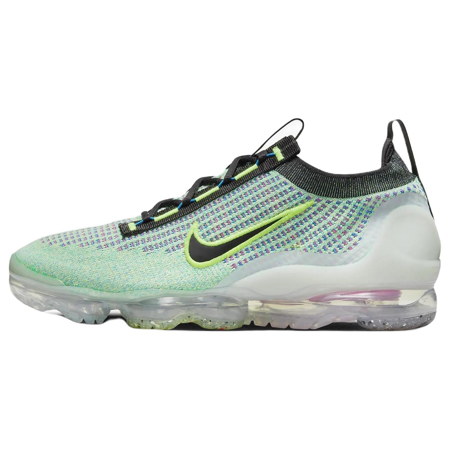 حذاء Nike Air VaporMax 2021 Flyknit NN، أزرق-أخضر/أسود