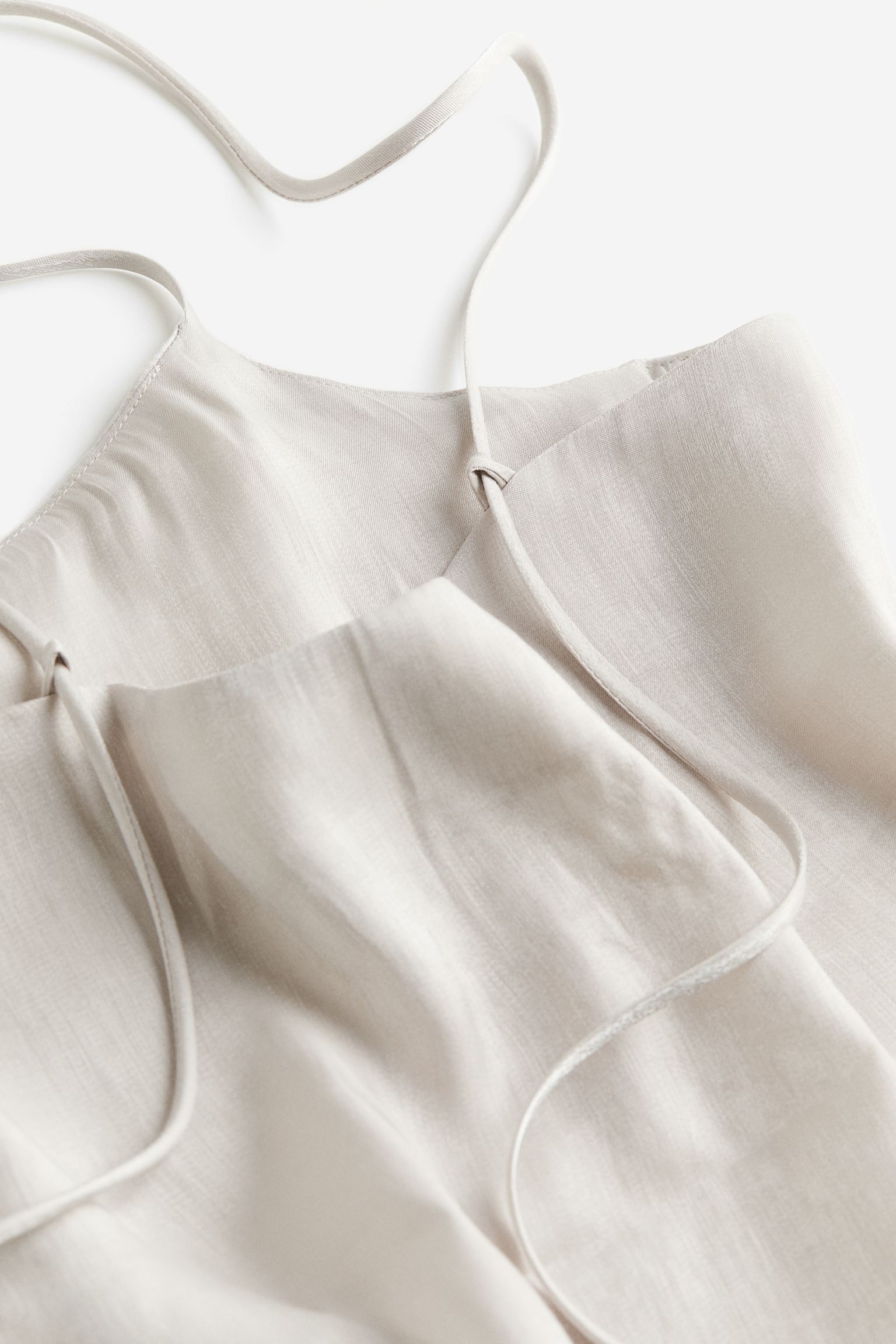 H&M Tie-detail Camisole top, light gray