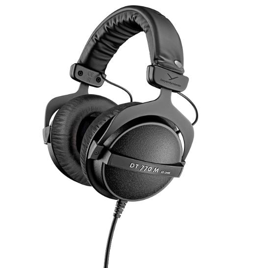 سماعات مراقبة Beyerdynamic DT 770 M، للطبول والمراقبة، باللون الأسود