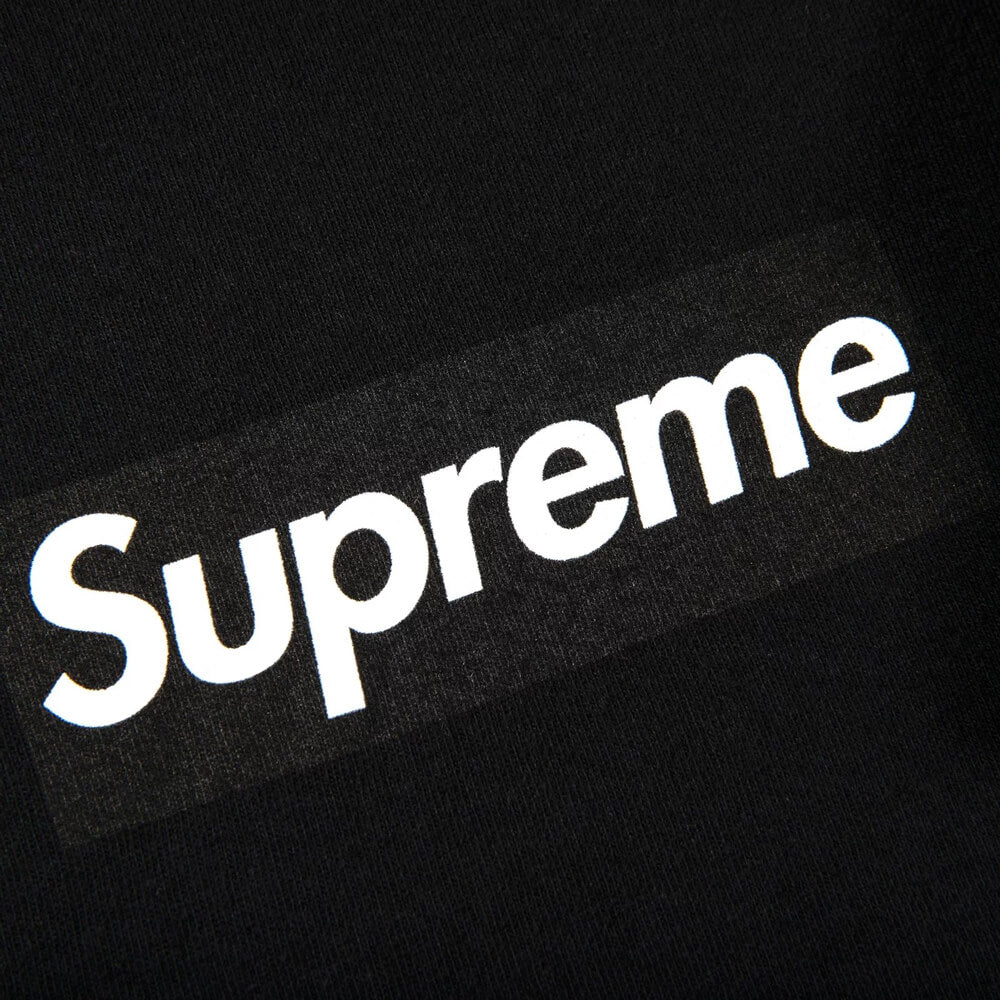 شعار Supreme Box بأكمام طويلة، أسود