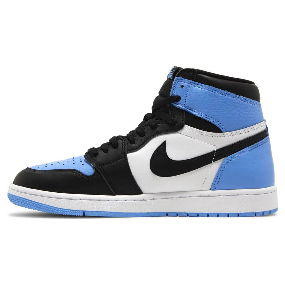 Nike Air Jordan 1 Retro High OG UNC Toe, Black/Light Blue/White