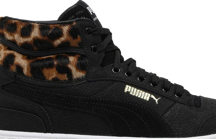 حذاء رياضي Puma Ralph Sampson Mid Wild Pack - لون جلد النمر، أسود