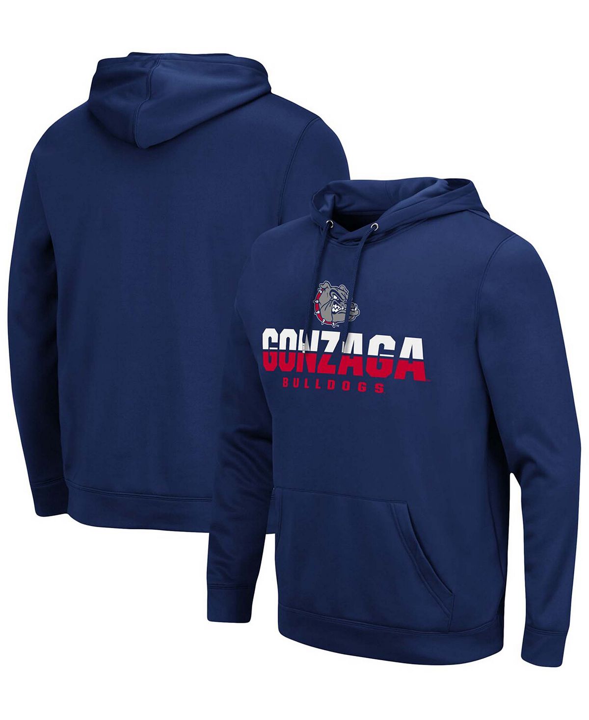 Men's dark blue gonzaga bulldogs lantern Colosseum hoodie, blue