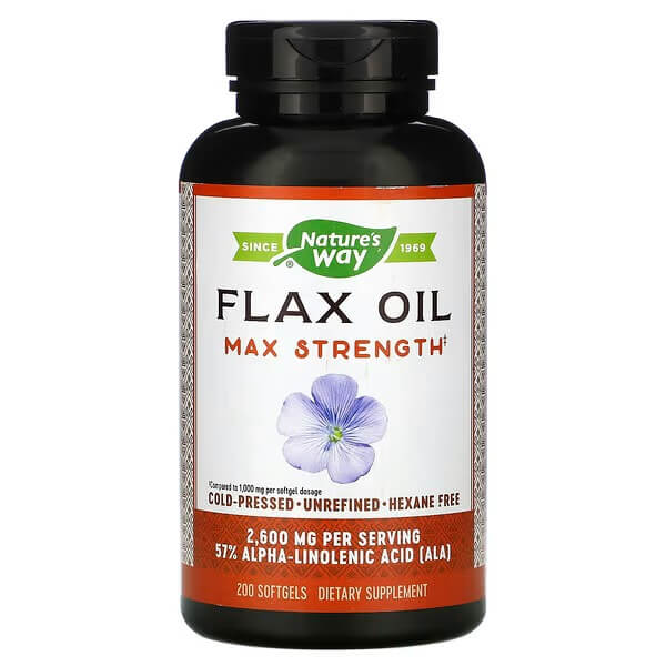 Nature's Way Flaxseed Oil, 200 Capsules