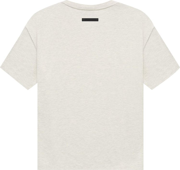 Fear of God Essentials Short-Sleeve Tee 'Light Heather Oatmeal', Cream