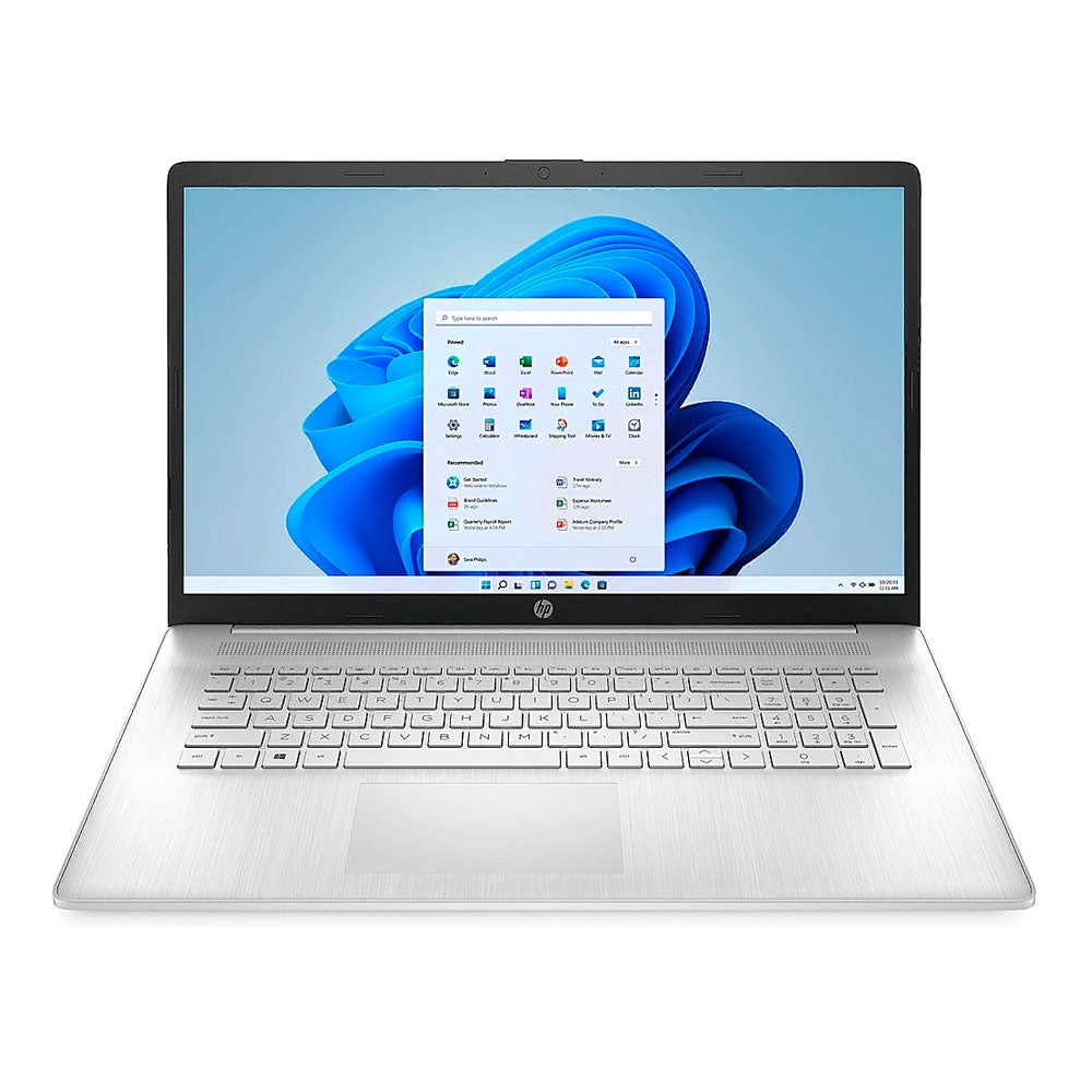 كمبيوتر محمول HP 17-cn0003dx، 17.3 بوصة HD+، 8 جيجابايت/256 جيجابايت، Intel N5030، Intel UHD 605، رمادي، لوحة مفاتيح إنجليزية