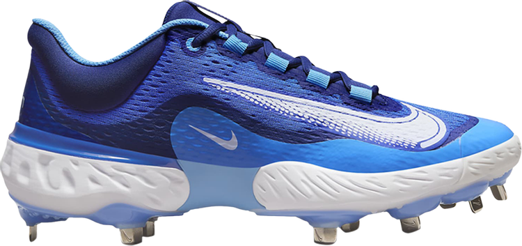 Nike Alpha Huarache Elite 4 Low 'Hyper Royal White' Boots, Blue