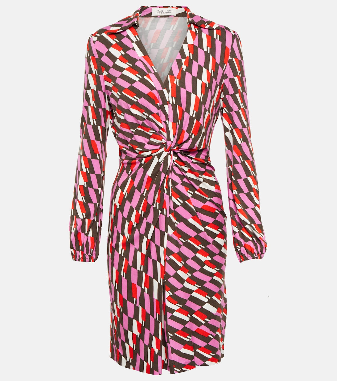 Mini wrap dress with print DIANE VON FURSTENBERG, multicolor