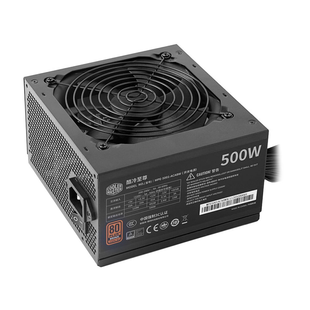 مزود الطاقة Cooler Master 500 واط، أسود