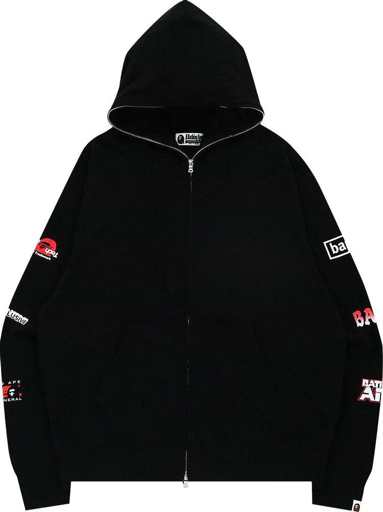 BAPE Big Ape Head Digital Mosaic Relaxed Fit Full Zip Hoodie 'Black'