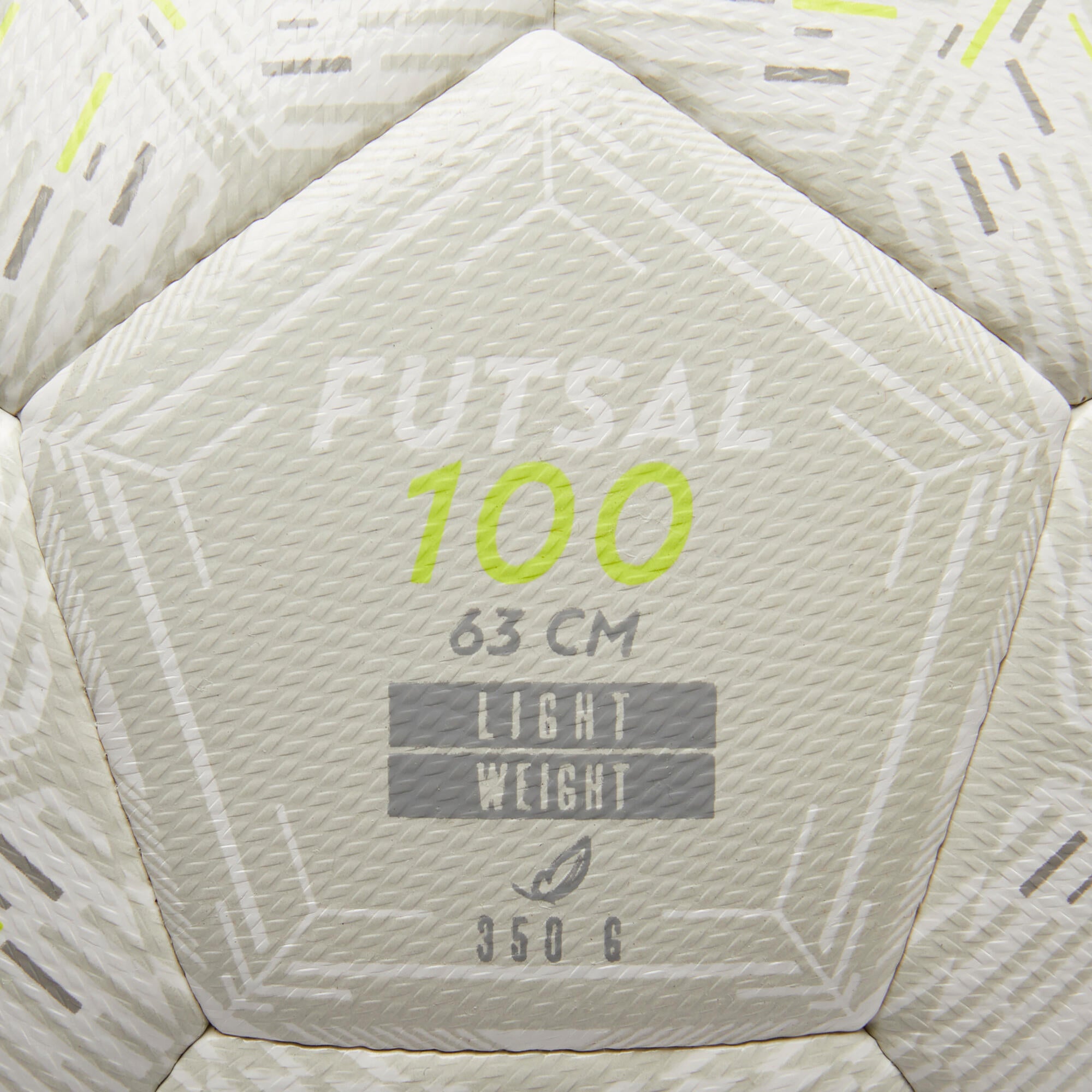 Futsal ball 100 light white KIPSTA, white