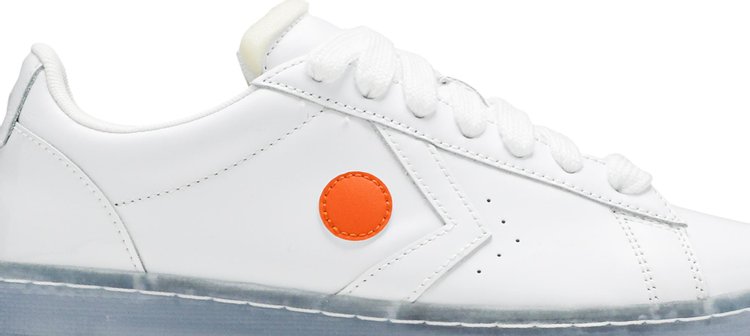 Converse ROKIT x Pro Leather Low Orange Pop Sneakers, white