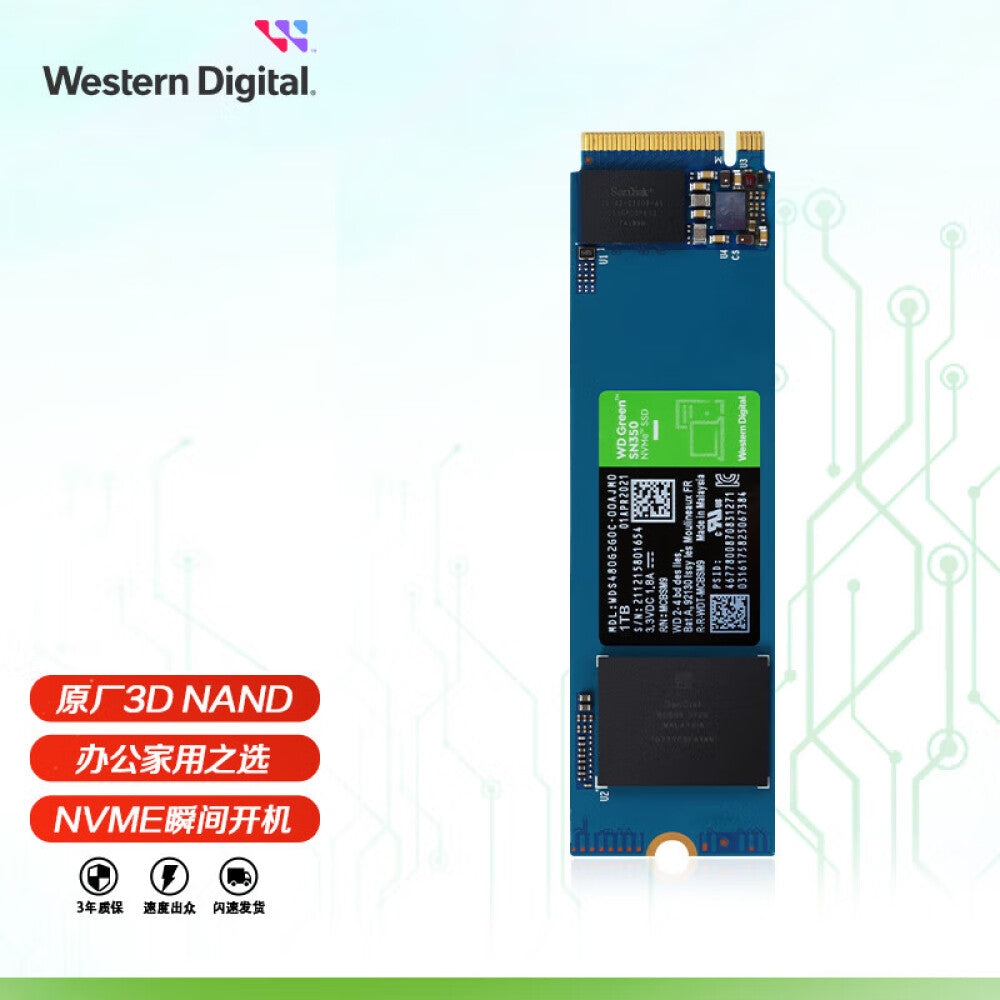 Western Digital Green SN350 1TB SSD (WDS100T3G0C)