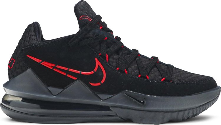 Nike LeBron 17 Low 'Bred' Sneakers, Black