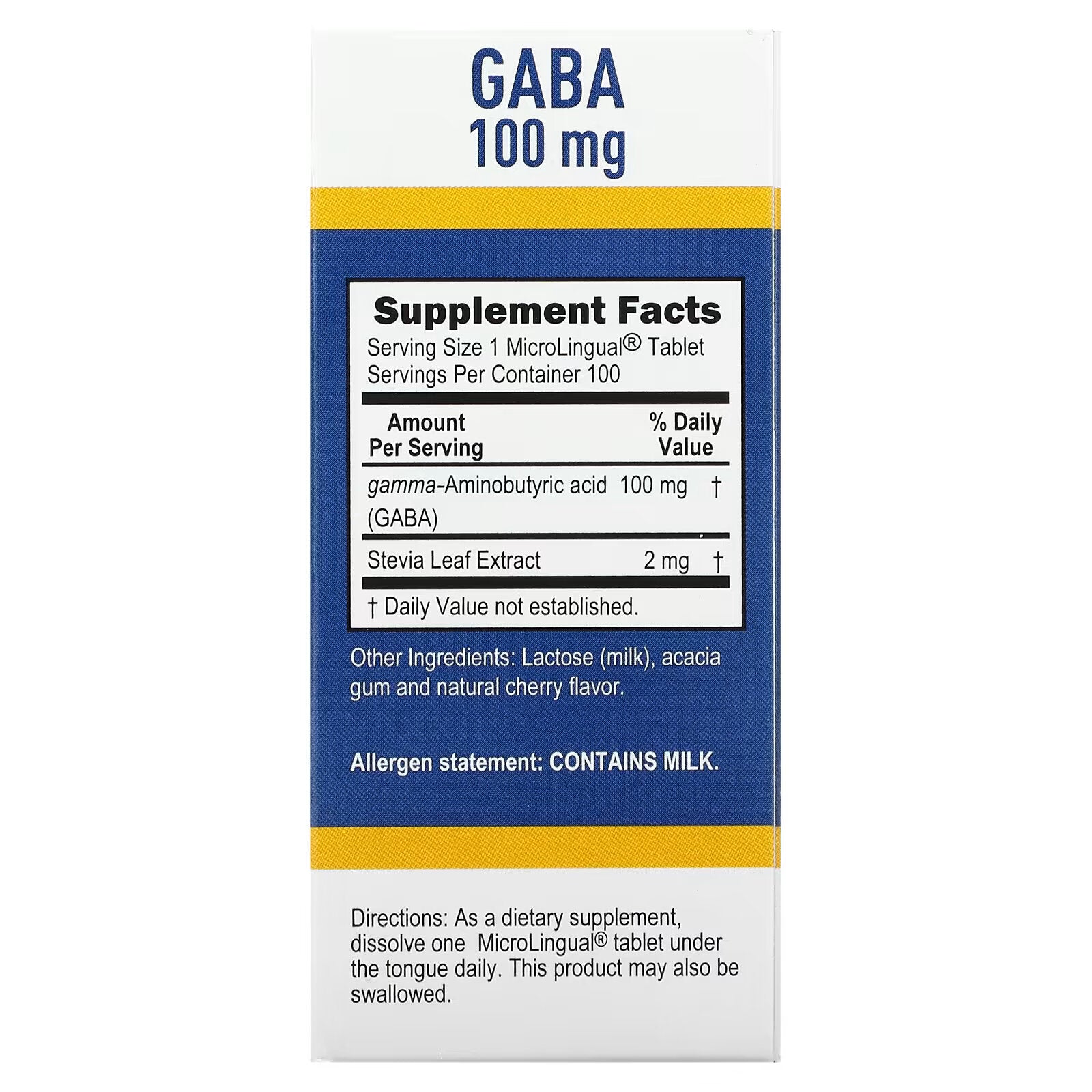 Superior Source, GABA، 100 مجم، 100 قرص سريع الذوبان MicroLingual