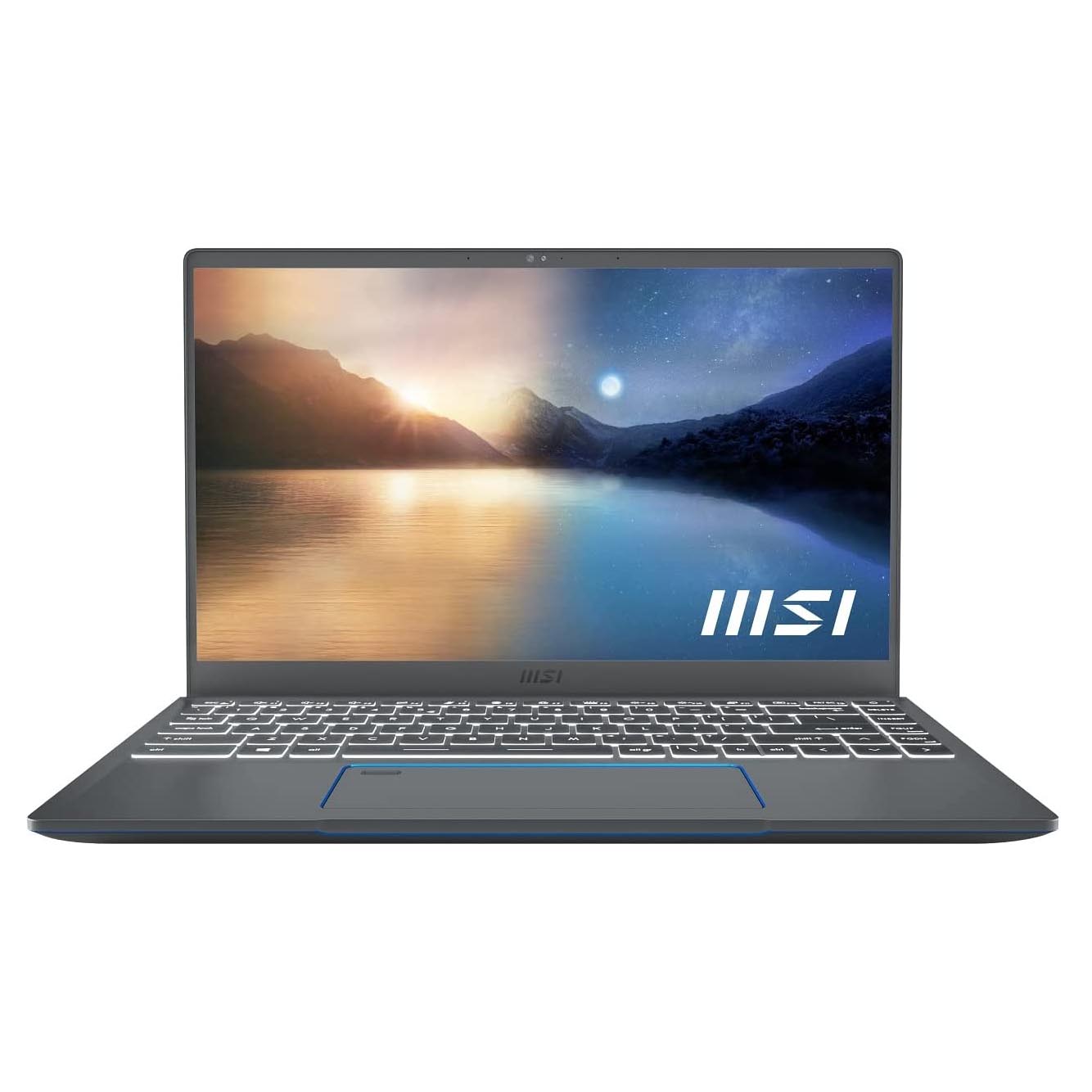 Laptop MSI Prestige 14 EVO A11MO, 14'', 16 GB/512 GB, i7-1195G7, Intel Iris Xe, gray, English keyboard