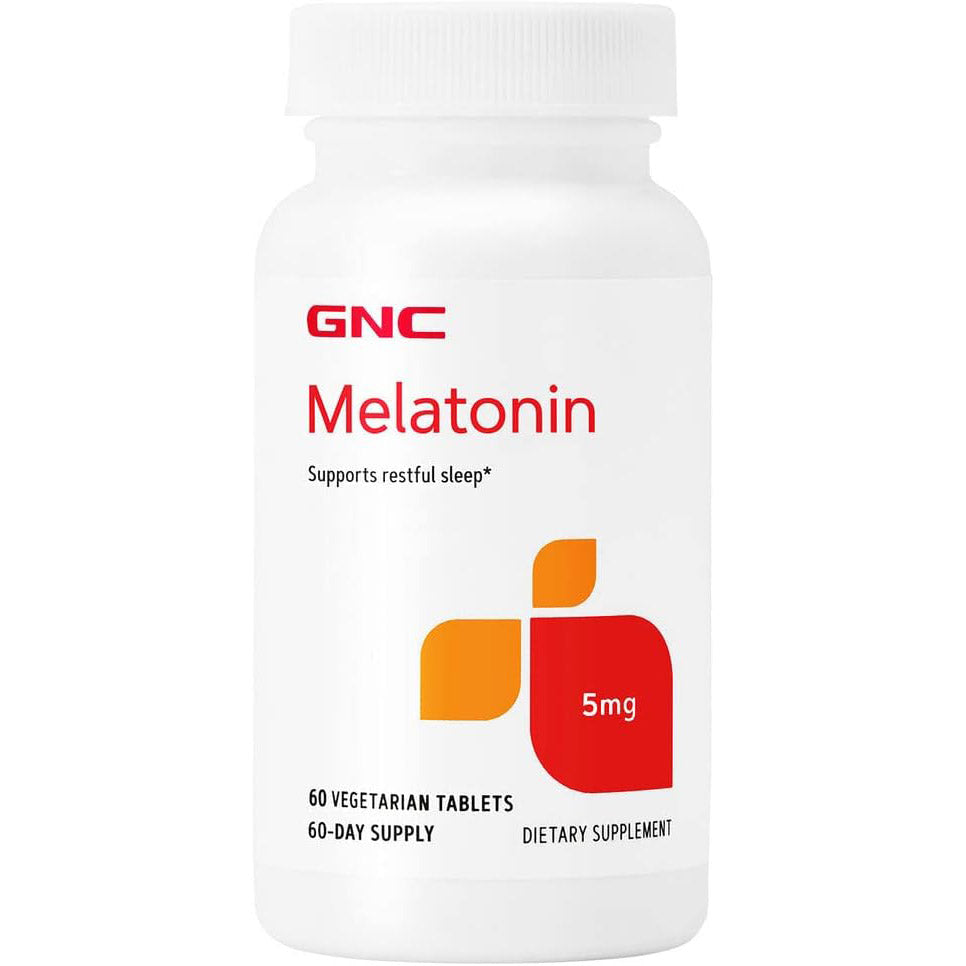 Melatonin GNC Supports Restful Sleep, 5 mg, 60 tablets