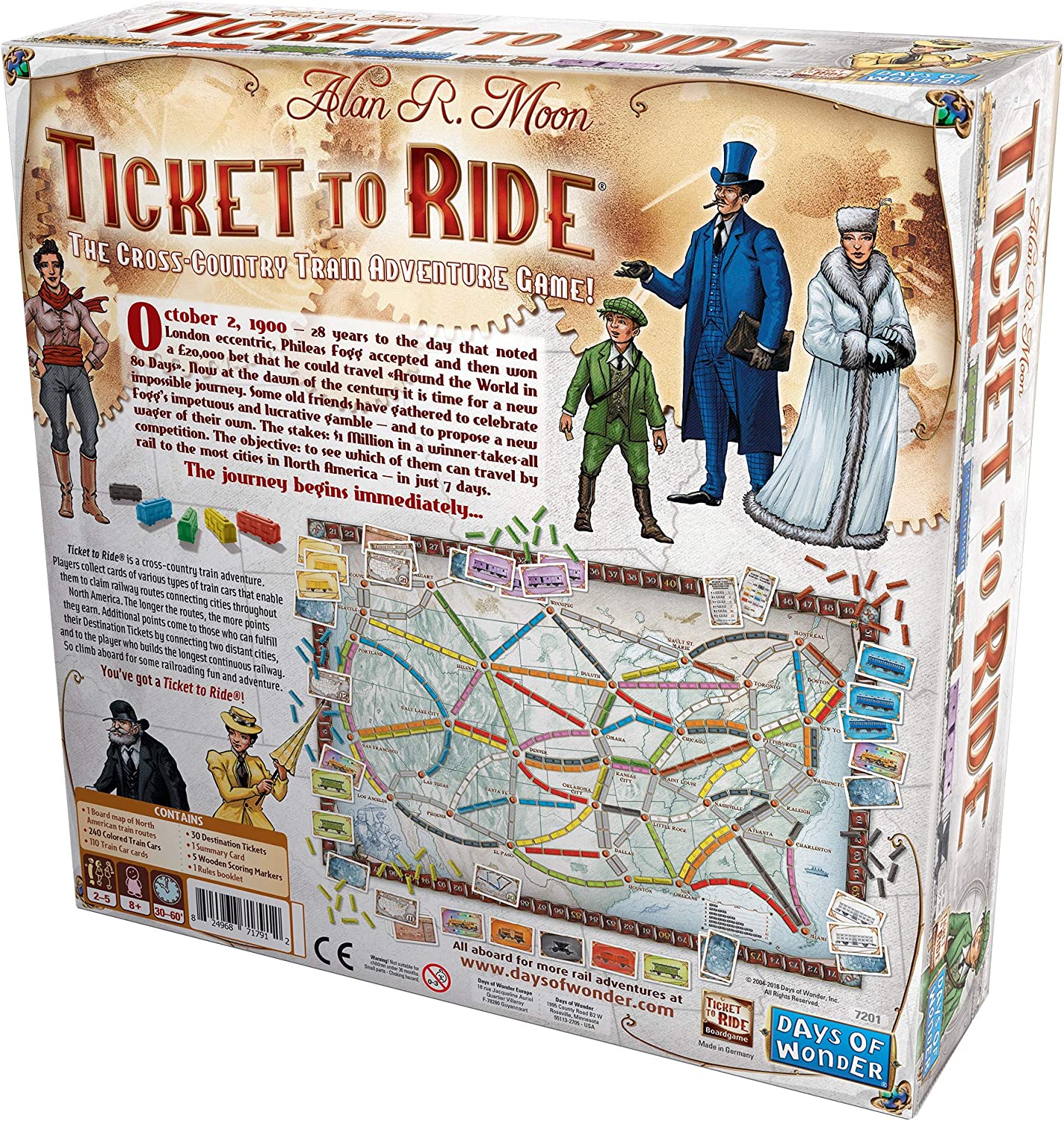 لعبة الطاولة Days of Wonder: Ticket to Ride