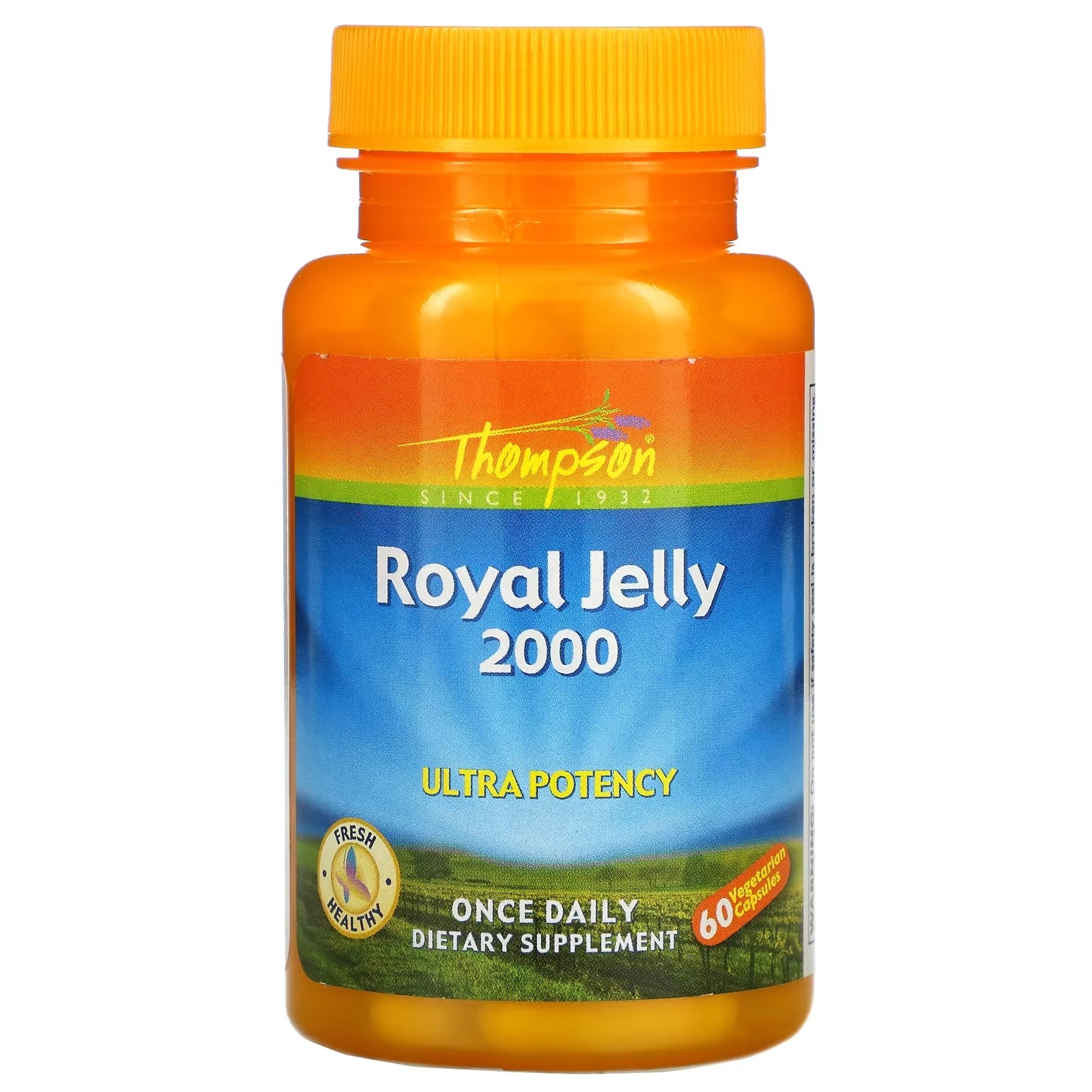 Thompson Royal Jelly High Potency 2000 mg, 60 Vegetarian Capsules