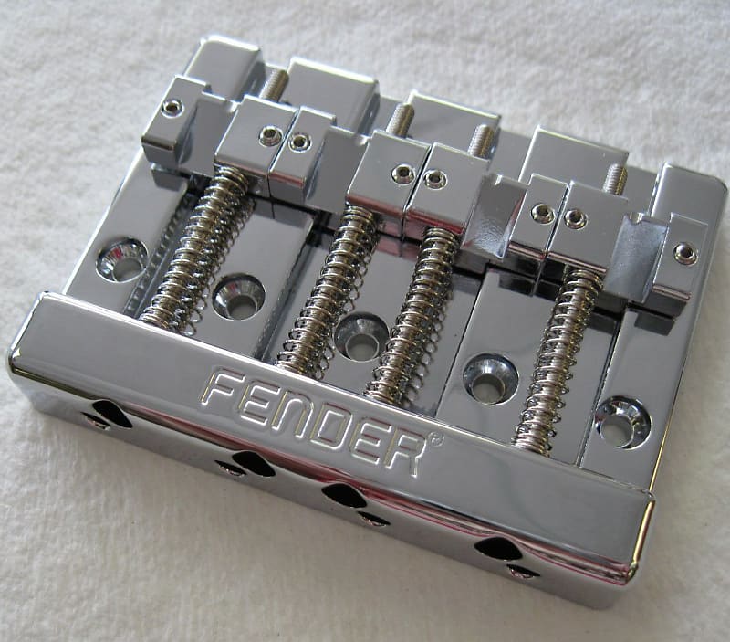 Fender High Mass Bass IV bridge with brass saddles 0994408000 HiMass Hi Mass Precision Jazz P bass bridge 099-4408-000