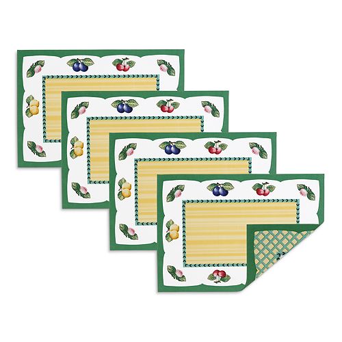 French garden napkins, set of 4 pcs. Villeroy & Boch, Multi color