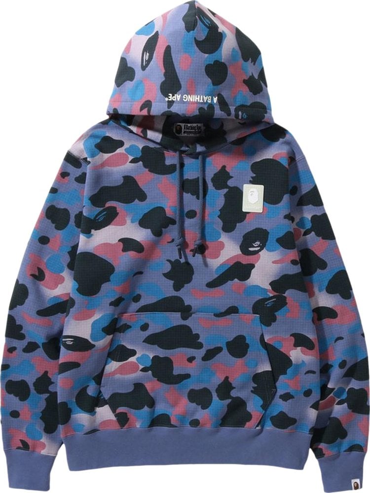 هودي بطبعة مموهة من BAPE Grid "أرجواني"، أرجواني