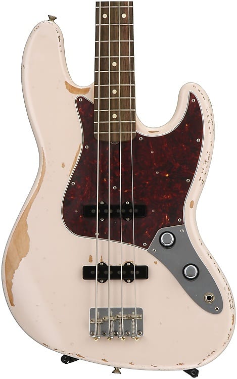 Fender Flea Jazz Bass - Shell Pink Road Worn 0141020356