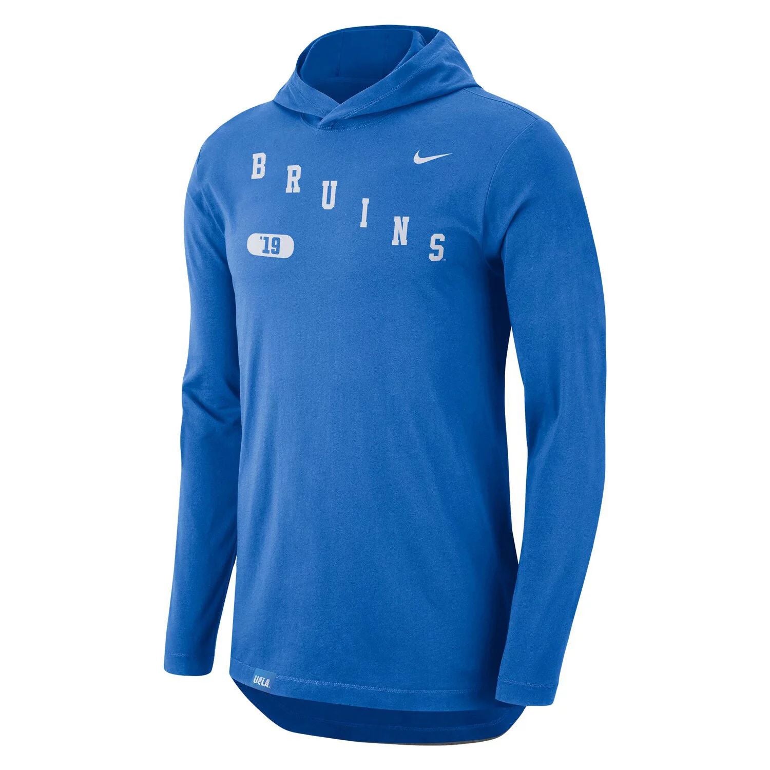 UCLA Bruins Team Performance Nike Men's Blue Long Sleeve Hooded T-Shirt