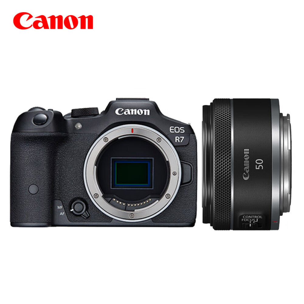 Canon EOS R7 4K RF 50mm digital camera with 128G memory card