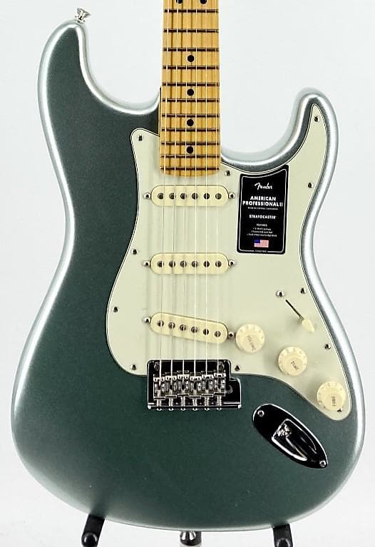 Fender American Professional II Stratocaster Electric Guitar Maple Neck Mystic Surf