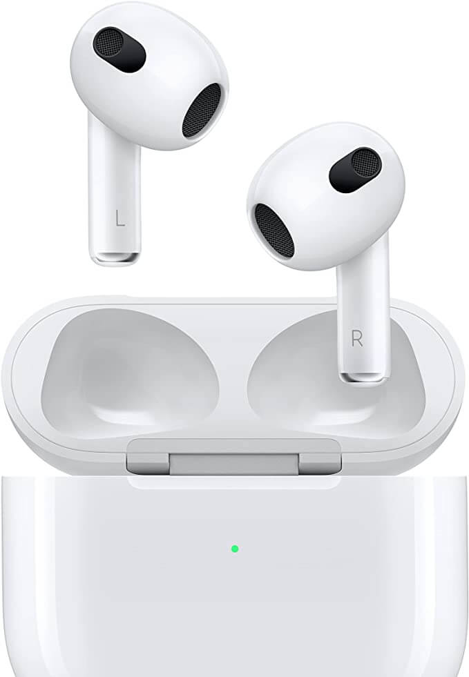 Apple AirPods wireless headphones (3rd generation), wired charging, white